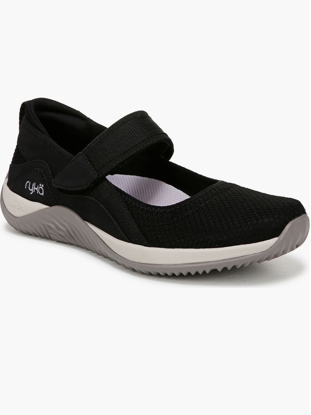 Ryka Women’s Echo Knot MaryJane Black/White Slip-On Sneakers Sz 7.5 NWB